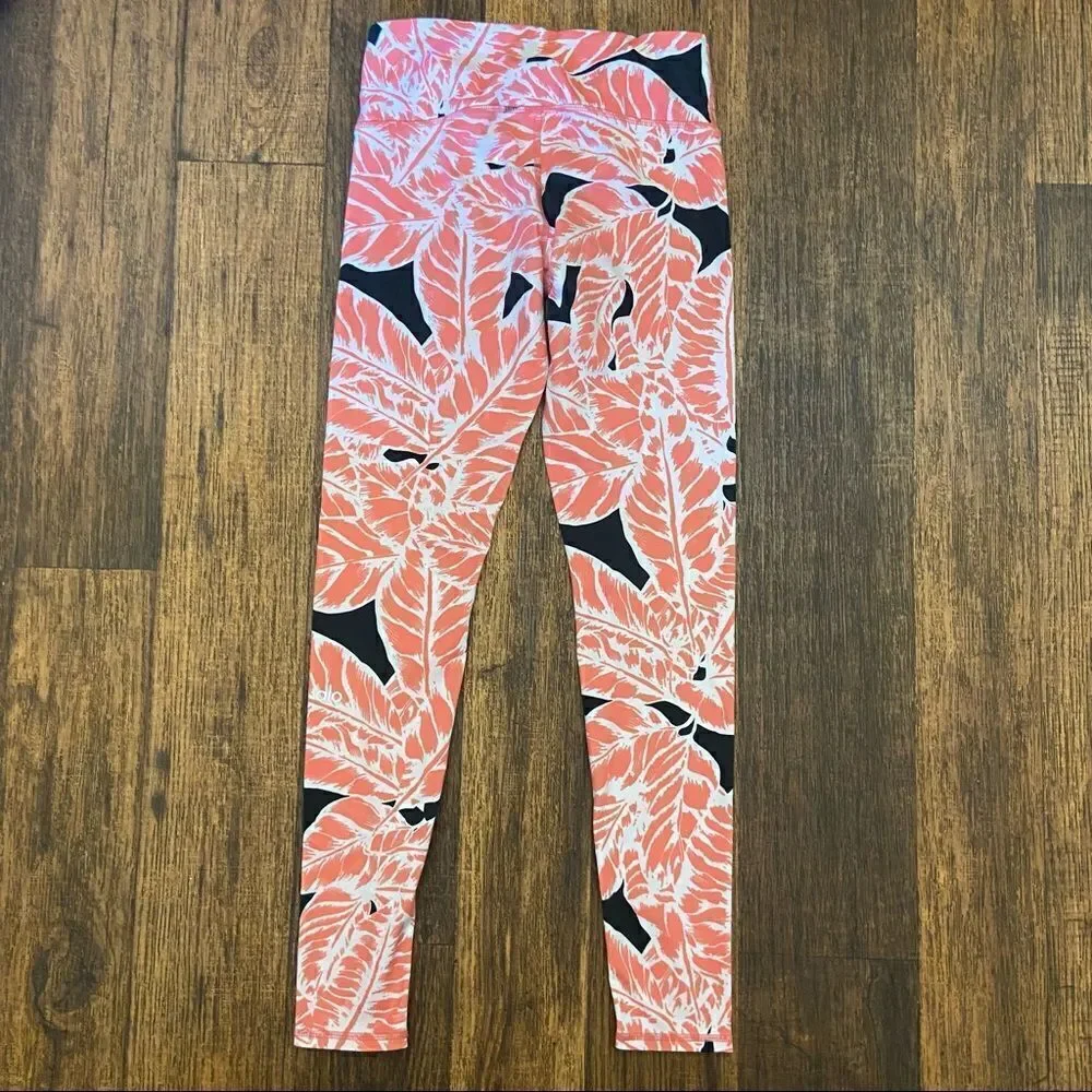 Alo high rise floral leggings size xs